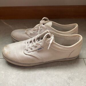 White Vans Size 10